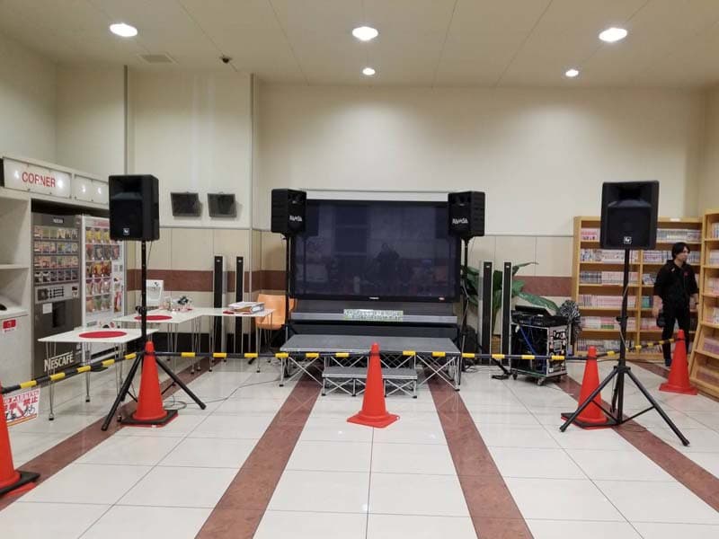 パチンコ芸能人来店イベント設置