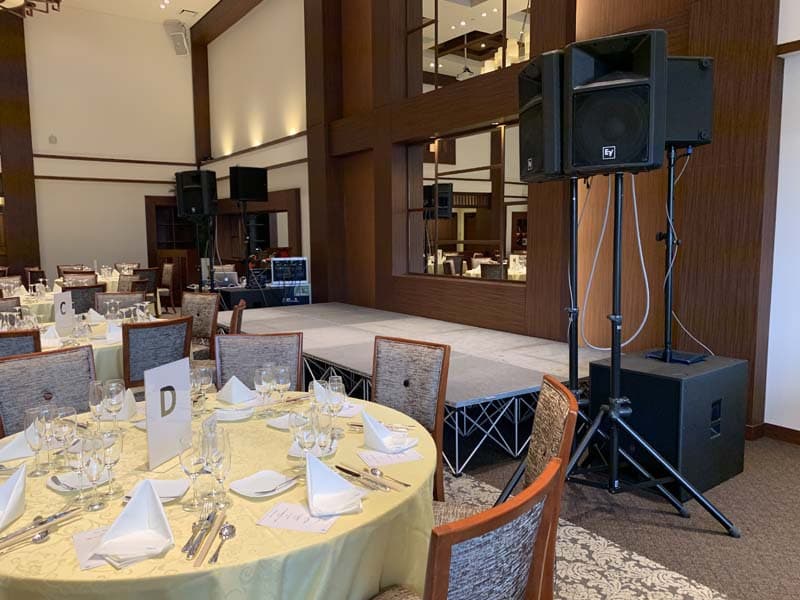 ディナーショーの音響照明13