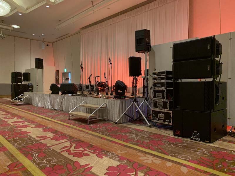 ディナーショーの音響照明2