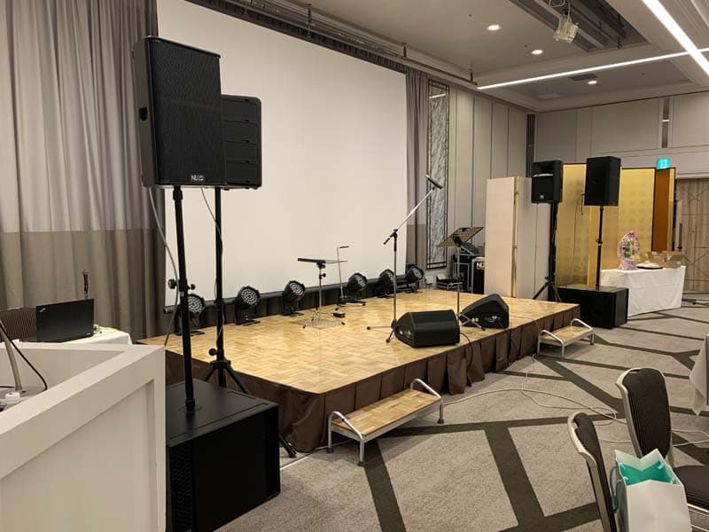 ディナーショーの音響照明3