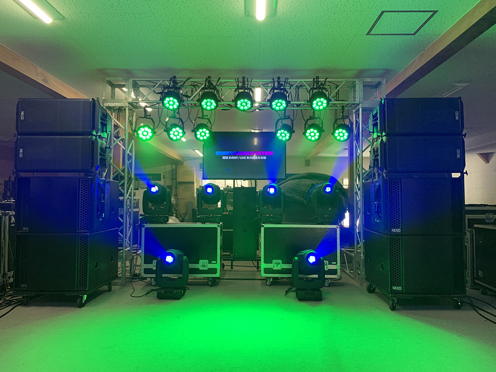 GUGU SOUND 音響照明映像のシステム画像２