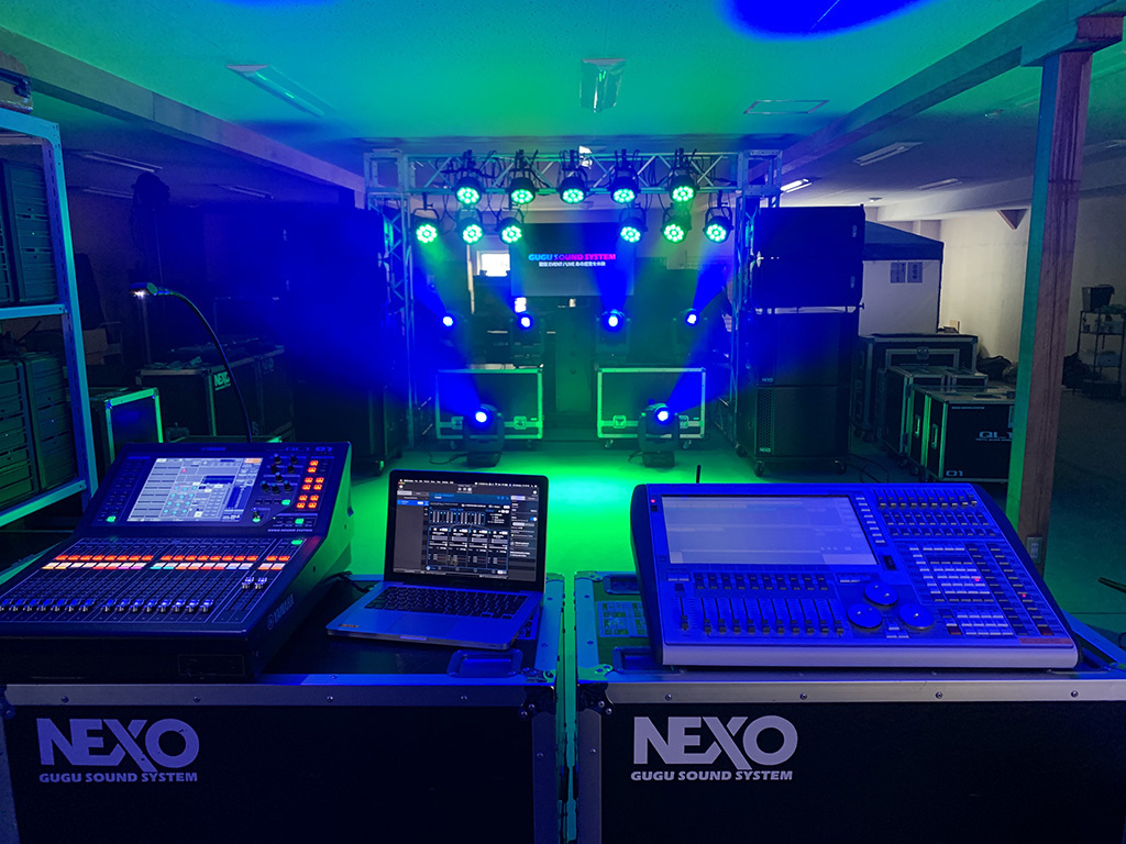 GUGU SOUND 音響照明映像のシステム画像２